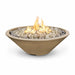 The Outdoor Plus 60" Cazo GFRC Concrete Round Plug & Play Electronic Ignition Fire Pit