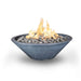 The Outdoor Plus 60" Cazo GFRC Concrete Round Plug & Play Electronic Ignition Fire Pit