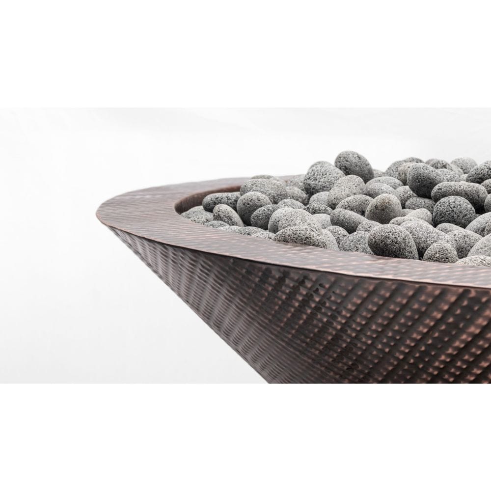 The Outdoor Plus Cazo 48" Copper Narrow Ledge Fire Pit