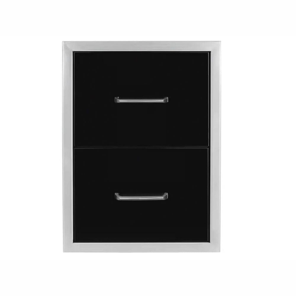 Wildfire 16" X 22" Double Access Black Stainless Steel Drawer