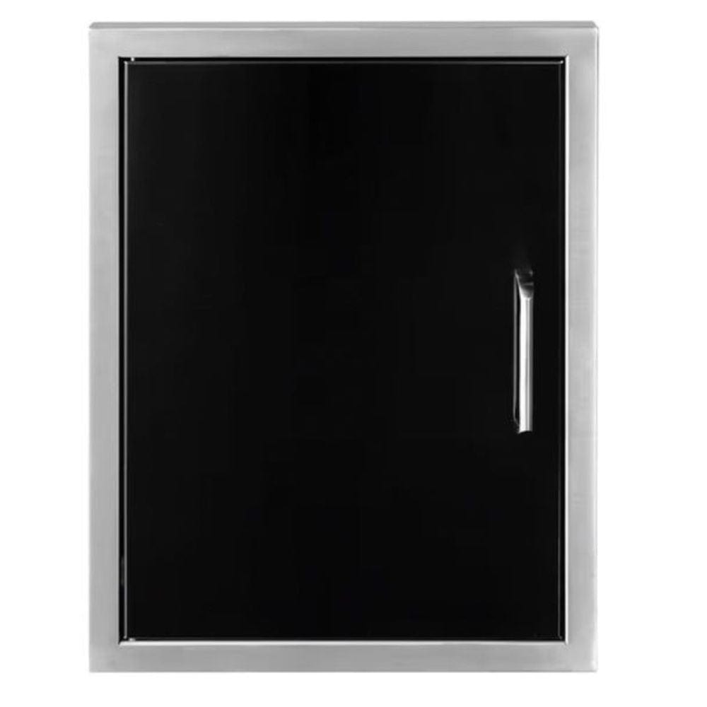Wildfire 16" X 22" Vertical Single Access Black Stainless Steel Door