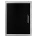 Wildfire 16" X 22" Vertical Single Access Black Stainless Steel Door