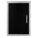 Wildfire 20" X 27" Vertical Single Access Black Stainless Steel Door