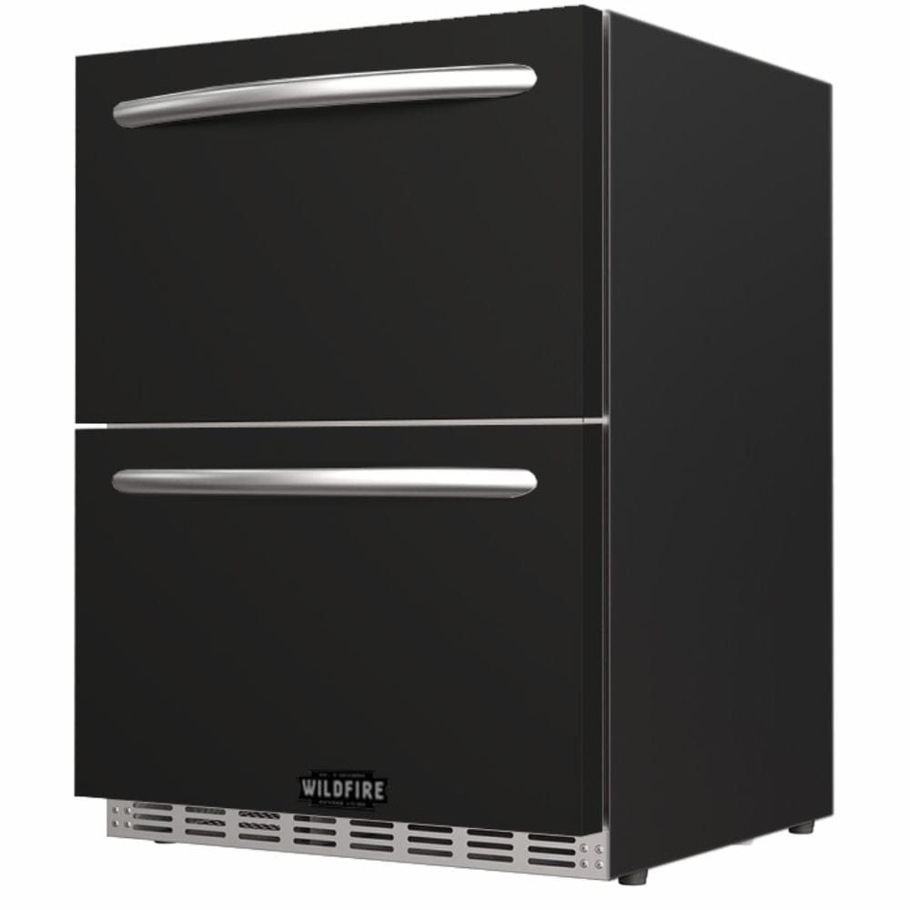 Wildfire 24" Dual Drawer Black Stainless Steel Fridge Sleeve