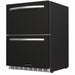 Wildfire 24" Dual Drawer Black Stainless Steel Fridge Sleeve