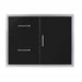 Wildfire 30" X 21" Access Door & Double Drawer Black Stainless Steel Combos