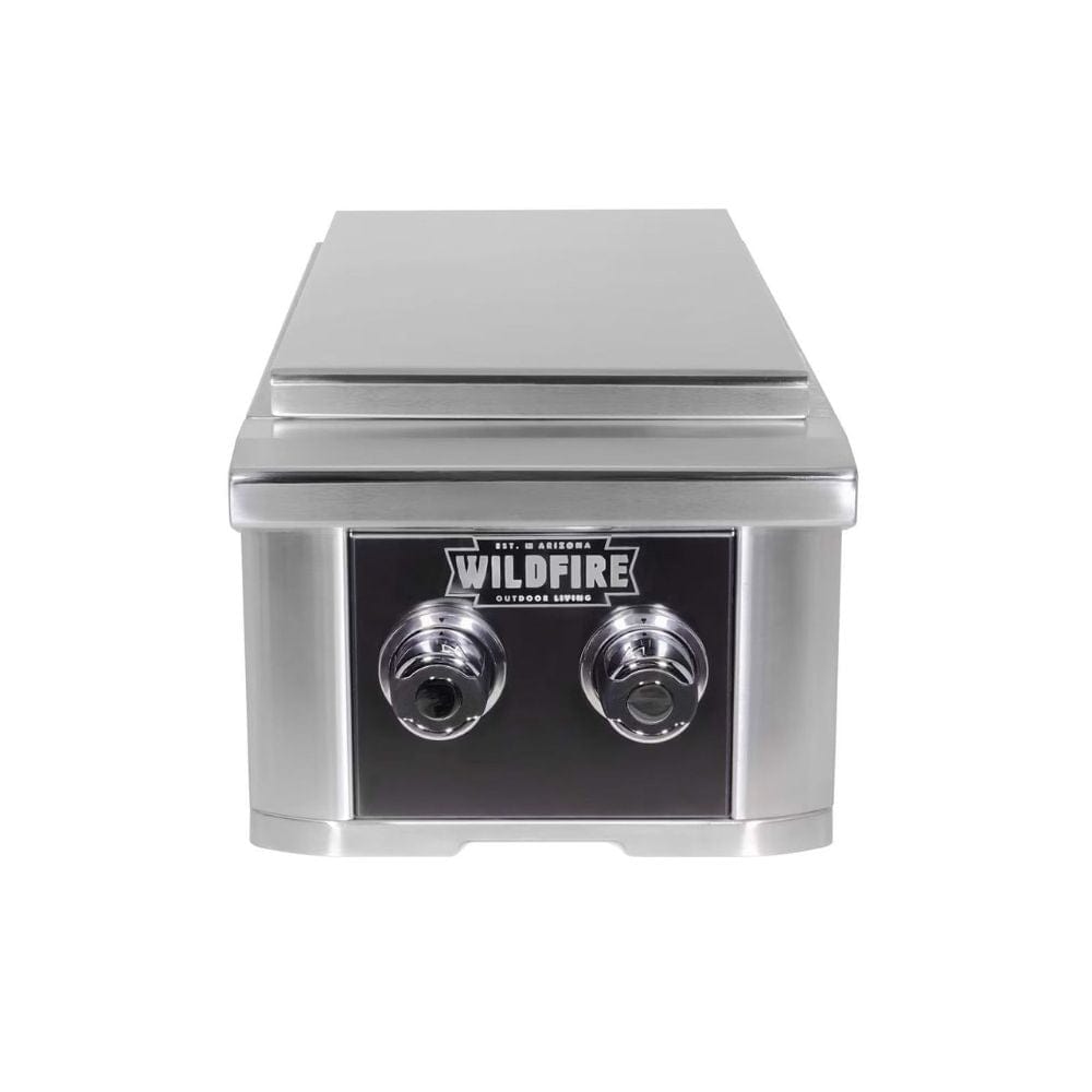 Wildfire Ranch PRO 14" Built-In Black 304 Stainless Steel Double Side Burner (2 Burner)