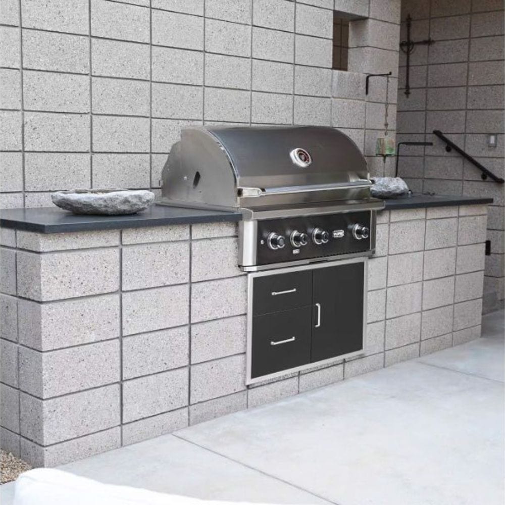 Wildfire Ranch PRO 36" Built-In Black 304 Stainless Steel Gas Grill (3 Burner)