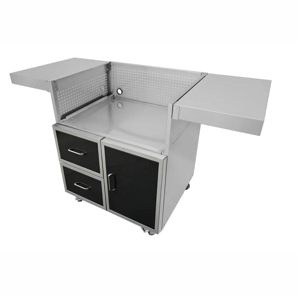 Wildfire Ranch PRO 42" Black Stainless Steel Grill Cart